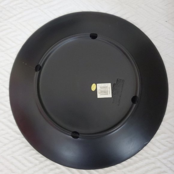 Bombay- Vintage 80's Hand-maid Crackle Painted Decorative plate - Picture 2 of 13